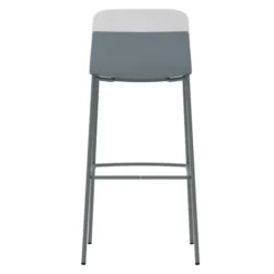 Chaise haute 4 pieds métal Klik - polypropylène - hauteur d'assise 76 cm