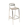 Chaise haute 4 pieds Soléa - aluminium - assise et dossier à lattes