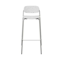 Chaise haute 4 pieds Uso - Plastique PEHD 100 % recyclé - piétement époxy