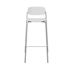Chaise haute 4 pieds Uso - Plastique PEHD 100 % recyclé - piétement époxy