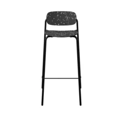 Chaise haute 4 pieds Uso - Plastique PEHD 100 % recyclé - piétement époxy