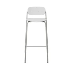 Chaise haute 4 pieds Uso - Plastique PEHD 100 % recyclé - piétement époxy