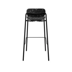 Chaise haute 4 pieds Uso - Plastique PEHD 100 % recyclé - piétement époxy