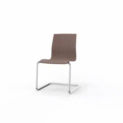 Chaise luge Trio Evolution - coque multipli hêtre - piétement chrome -