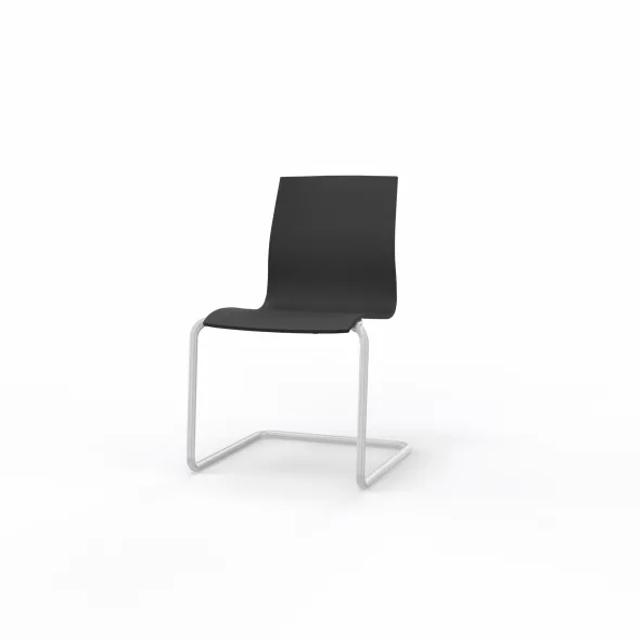 Chaise luge Trio Evolution - coque multipli hêtre - piétement époxy -