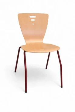 Chaise - mobilier réemployé Taille 6 - piétement Bordeaux - Lot de 48