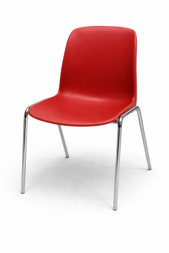 Chaise - mobilier réemployé Taille 6 - piétement Chromé - Lot de 7