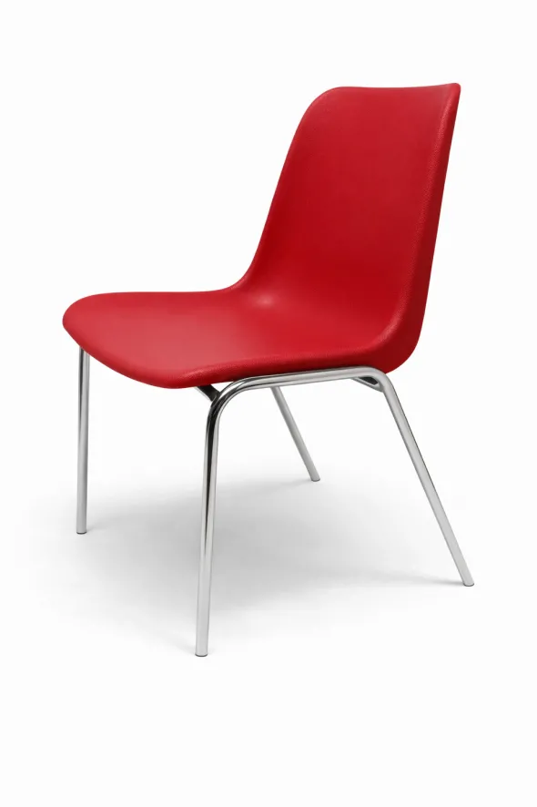 Chaise - mobilier réemployé Taille 6 - piétement Chromé - Lot de 28