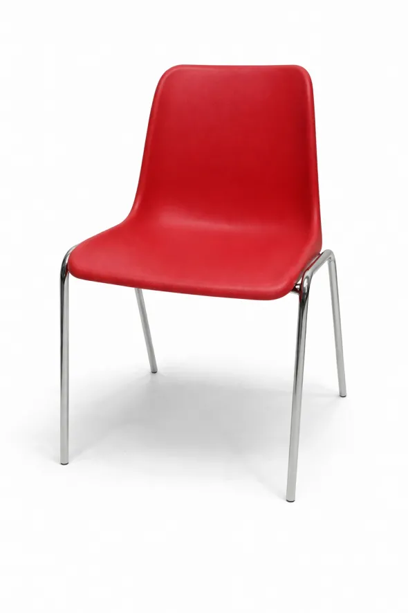 Chaise - mobilier réemployé Taille 6 - piétement Chromé - Lot de 28
