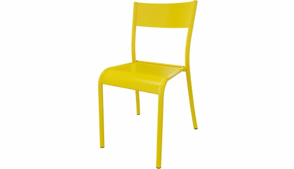 Chaise métallique - Steel - 4 pieds - époxy
