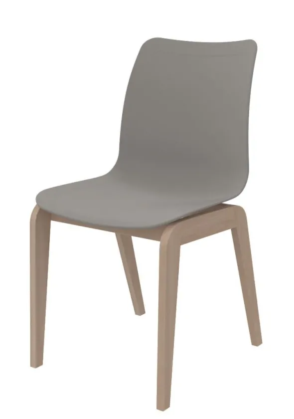 Chaise 4 pieds Adell - coque résine de synthèse
