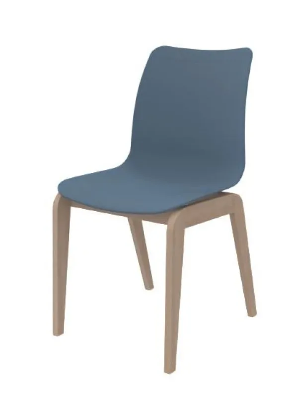 Chaise 4 pieds Adell - coque résine de synthèse