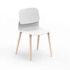 Chaise 4 pieds bois Klik - polypropylène