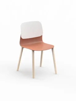 Chaise 4 pieds bois Klik - polypropylène