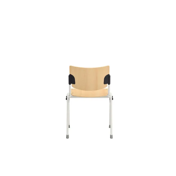 Chaise 4 pieds Campus - bois - piétement époxy - accrochable