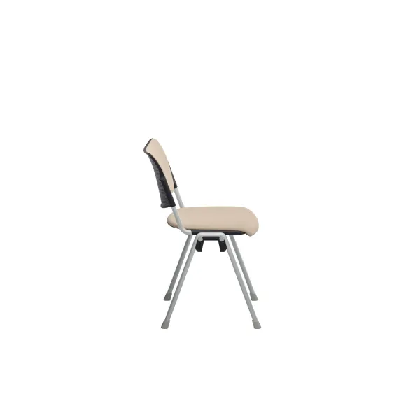 Chaise 4 pieds Campus - tissu - piétement époxy - accrochable