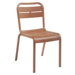 Chaise 4 pieds Cannes - monobloc polypropylène - assise et dossier séparés - empilable - lot de 6
