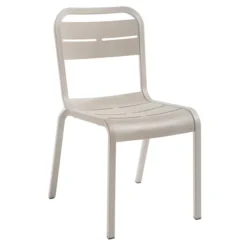 Chaise 4 pieds Cannes - monobloc polypropylène - assise et dossier séparés - empilable - lot de 6