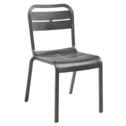 Chaise 4 pieds Cannes - monobloc polypropylène - assise et dossier séparés - empilable - lot de 6
