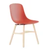 Chaise 4 pieds C40 - coque polypropylène - piétement hêtre -