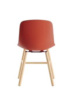 Chaise 4 pieds C40 - coque polypropylène - piétement hêtre -