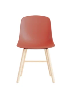 Chaise 4 pieds C40 - coque polypropylène - piétement hêtre -