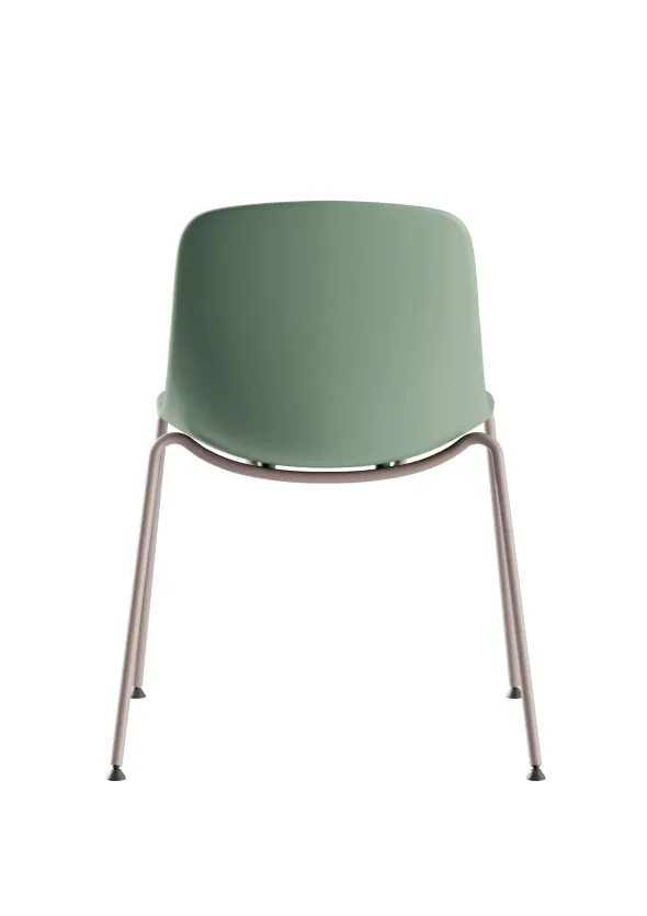 Chaise 4 pieds C40 - coque polypropylène - piétement époxy - empilable