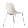 Chaise 4 pieds C40 - coque polypropylène - piétement chromé - empilable