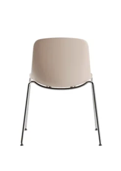 Chaise 4 pieds C40 - coque polypropylène - piétement chromé - empilable