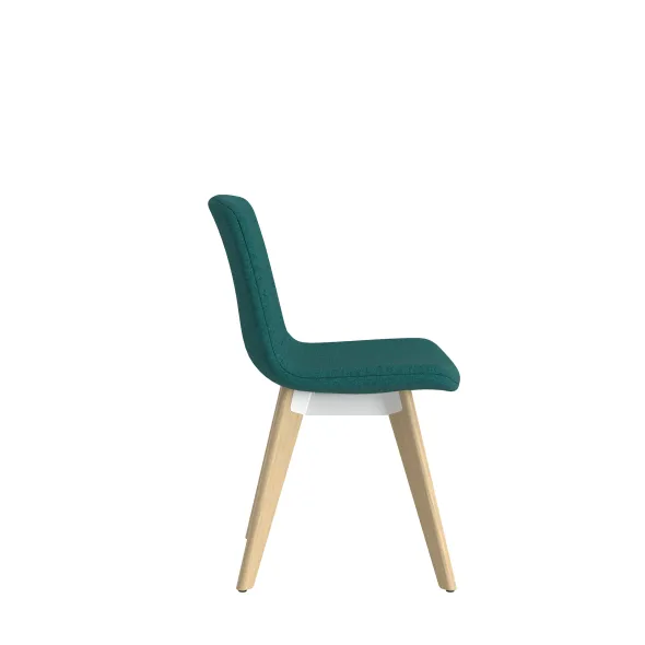 Chaise 4 pieds Cubb - tissu - 4 pieds bois