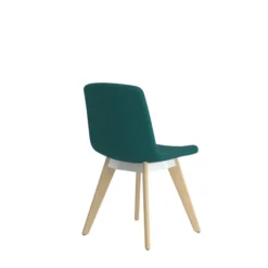 Chaise 4 pieds Cubb - tissu - 4 pieds bois