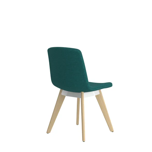 Chaise 4 pieds Cubb - tissu - 4 pieds bois