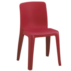 Chaise 4 pieds Denver - monobloc polypropylène - empilable - lot de 6