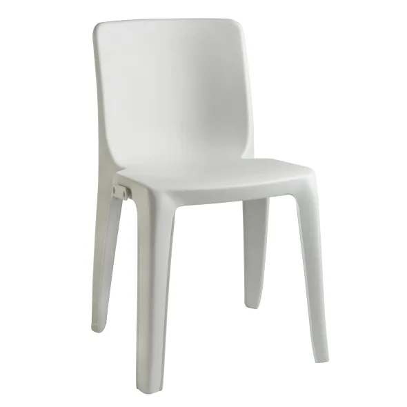 Chaise 4 pieds Denver - monobloc polypropylène - empilable et accrochable - lot de 6