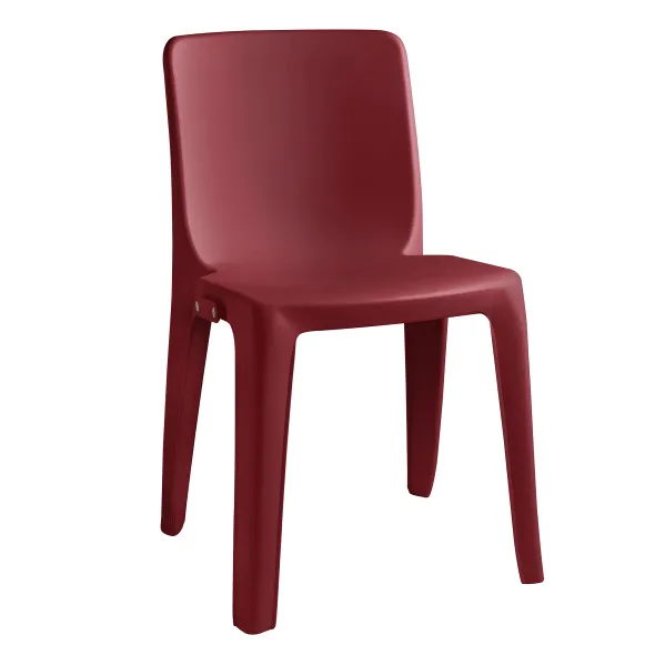 Chaise 4 pieds Denver - monobloc polypropylène - empilable et accrochable - lot de 6