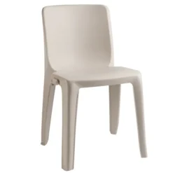 Chaise 4 pieds Denver - monobloc polypropylène - empilable et accrochable - lot de 6
