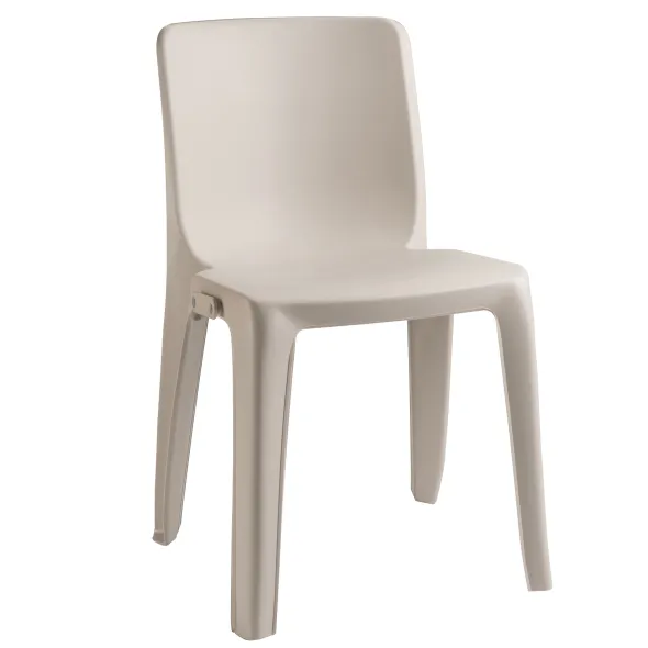 Chaise 4 pieds Denver - monobloc polypropylène - empilable et accrochable - lot de 6