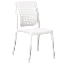 Chaise 4 pieds Factory - monobloc polypropylène - assise et dossier séparés - empilable - lot de 6