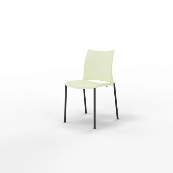 Chaise 4 pieds Hola époxy - piètement époxy - polypropylène