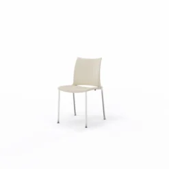 Chaise 4 pieds Hola époxy - piètement chrome - polypropylène