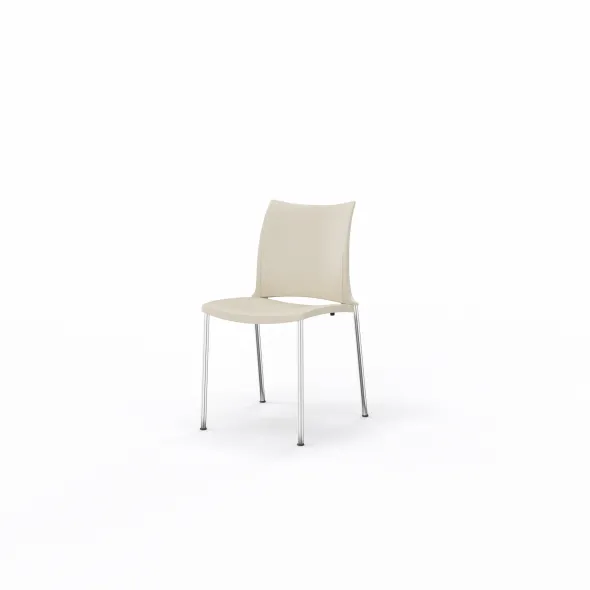 Chaise 4 pieds Hola époxy - piètement chrome - polypropylène