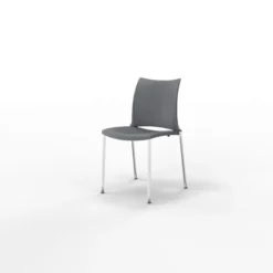 Chaise 4 pieds Hola époxy - piètement chrome satiné - polypropylène