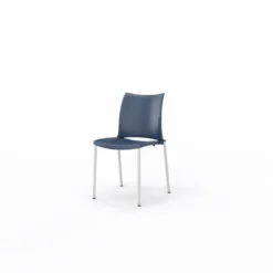 Chaise 4 pieds Hola époxy - piètement chrome satiné - polypropylène
