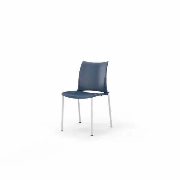 Chaise 4 pieds Hola époxy - piètement chrome satiné - polypropylène