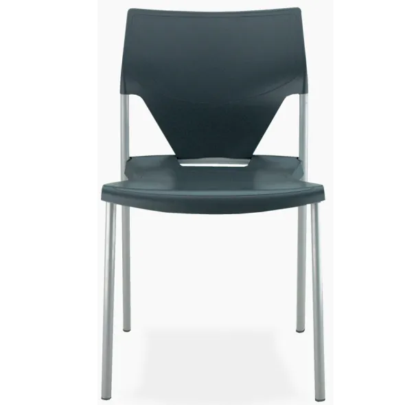 Chaise 4 pieds Ioko - polypropylène - sans placet - piétement époxy - empilable et accrochable - lot de 4