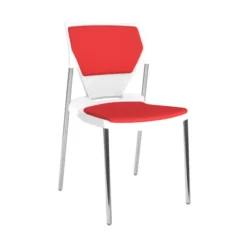 Chaise 4 pieds Ioko - polypropylène - placet d'assise et dossier TE - piét. chrome empil. accro. - lot de 4