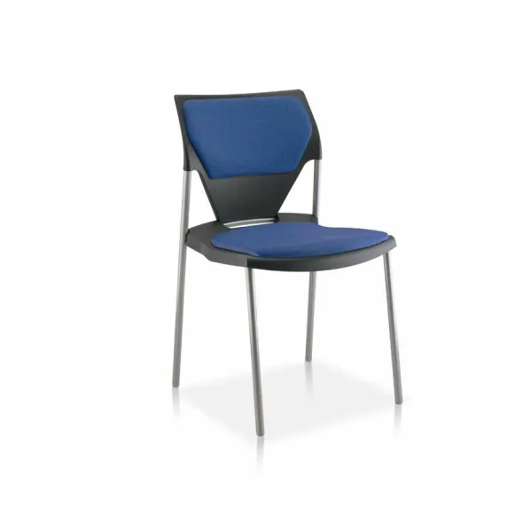 Chaise 4 pieds Ioko - polypropylène - placet d'assise et dossier TE - piét. époxy - empil. accro. - lot de 4