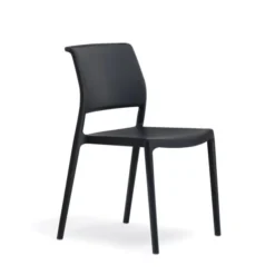 Chaise 4 pieds Longeville - structure en polypropylène - lot de 4 - empilable