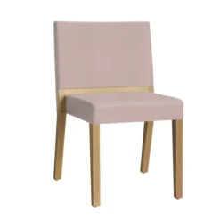 Chaise 4 pieds Makao - cuir - piétement bois