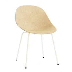 Chaise 4 pieds Mat Chair - coque chanvre et algue - piétement métallique